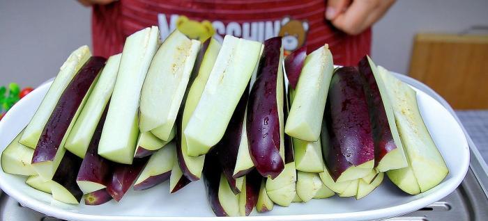 茄子切條步驟